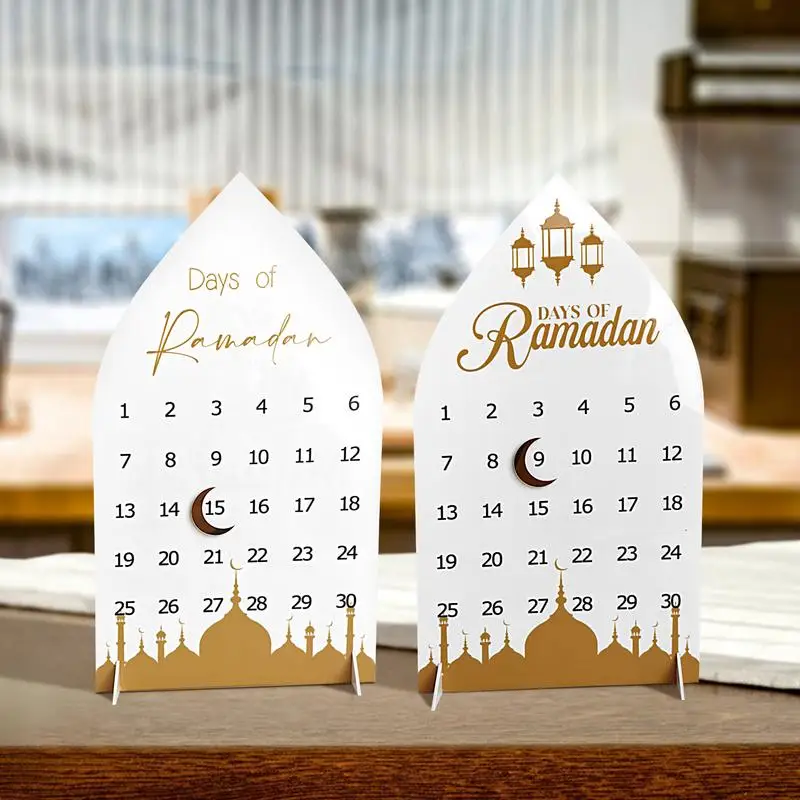 Ramadan Advent Calendars 2025 Eid Mubarak Decoration Islamic Mubarak Festival Party supplies Desktop Ornament Festival Gift