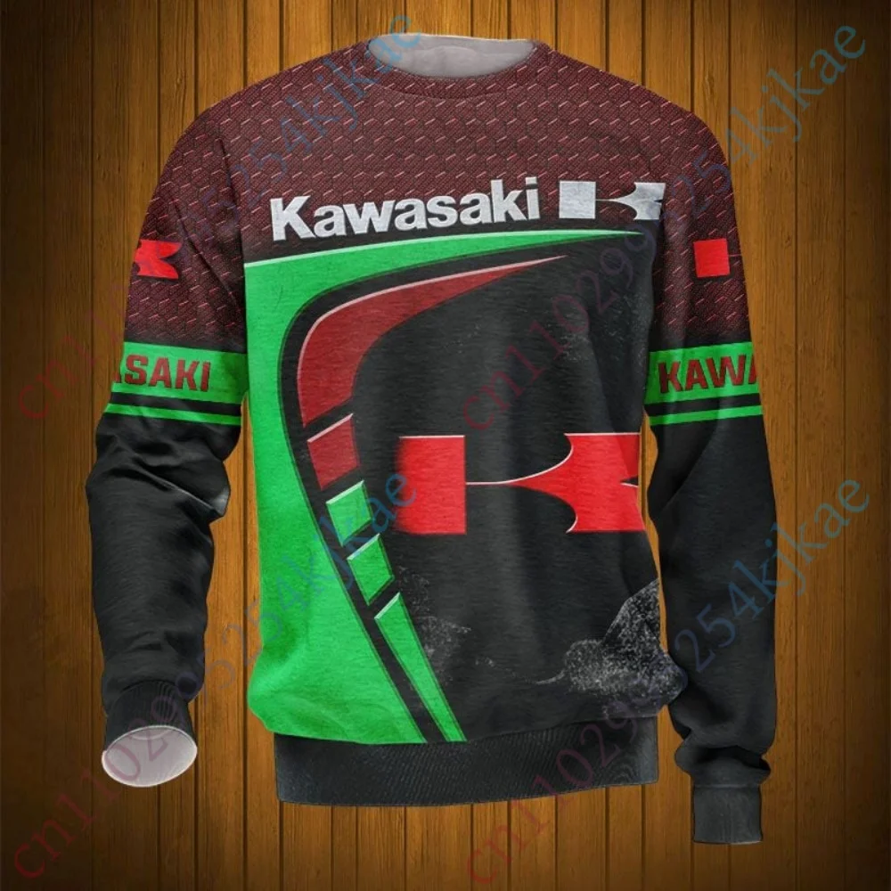 

Kawasaki Oversized T-shirt Casual Round Neck Long Sleeve Tee Anime T Shirt For Men's Clothing Harajuku Streetwear Tshirt Unisex