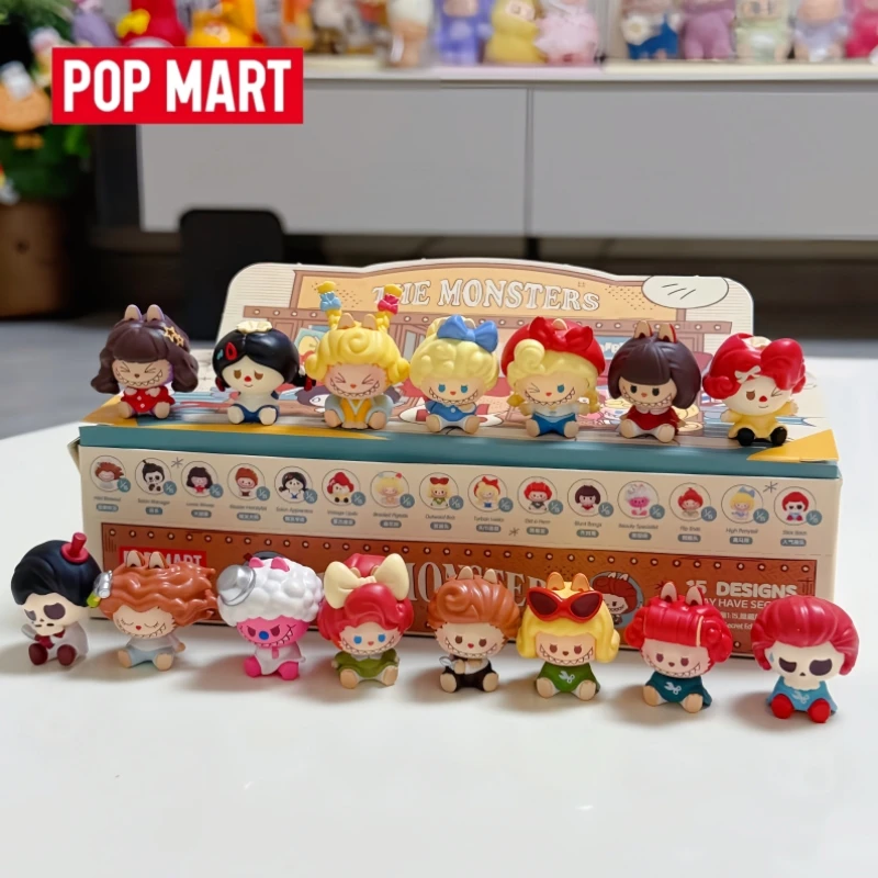 Labubu Pop Mart Hot Genuine Labubu The Monsters Retro Hair Salon Series Cute Blind Box Desktop Ornaments Collection Cute Toys view 2