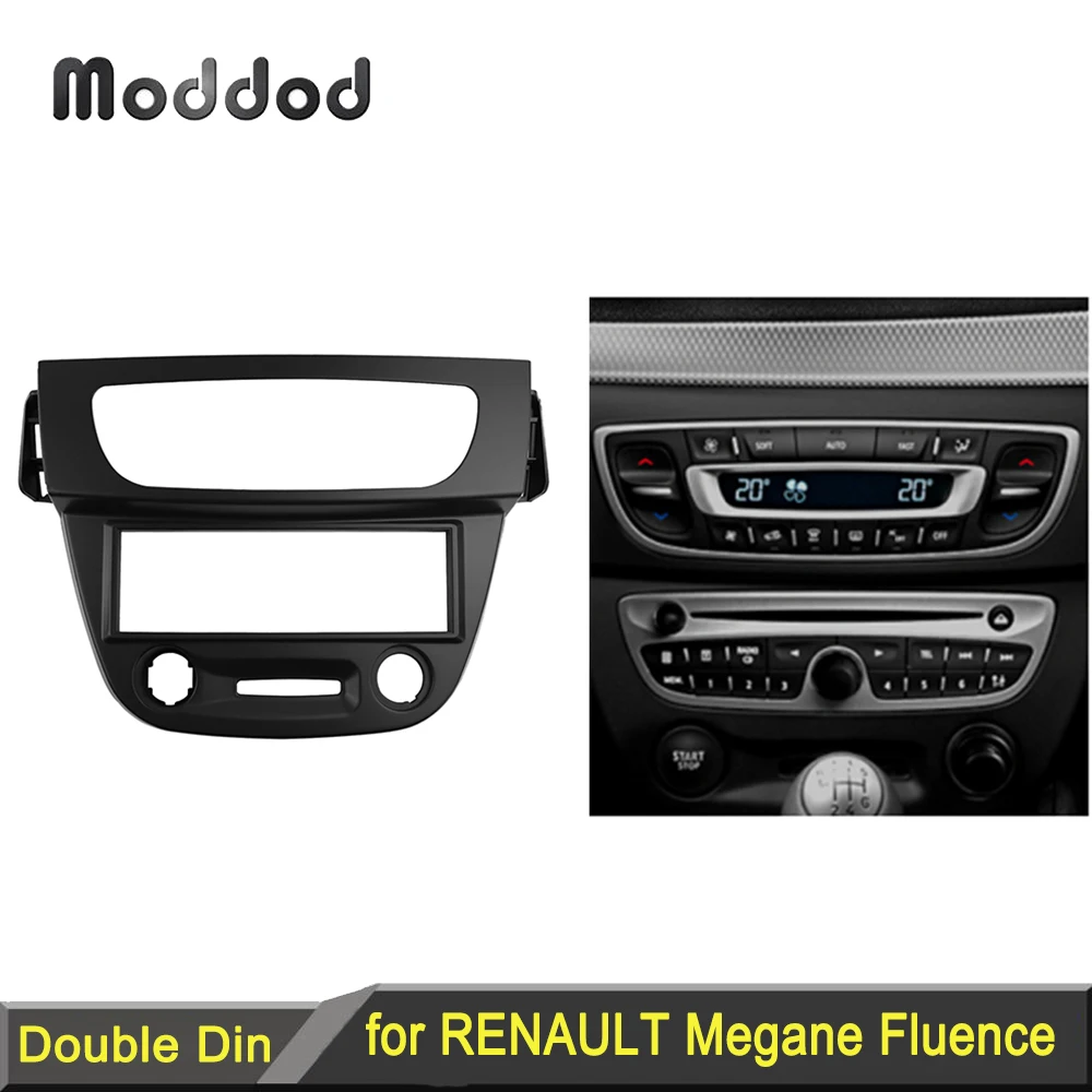 1 Din Audio Fascia for RENAULT Megane 2008-2015 Fluence Radio CD GPS DVD Stereo CD Panel Dash Mount Installation Trim Kit Frame