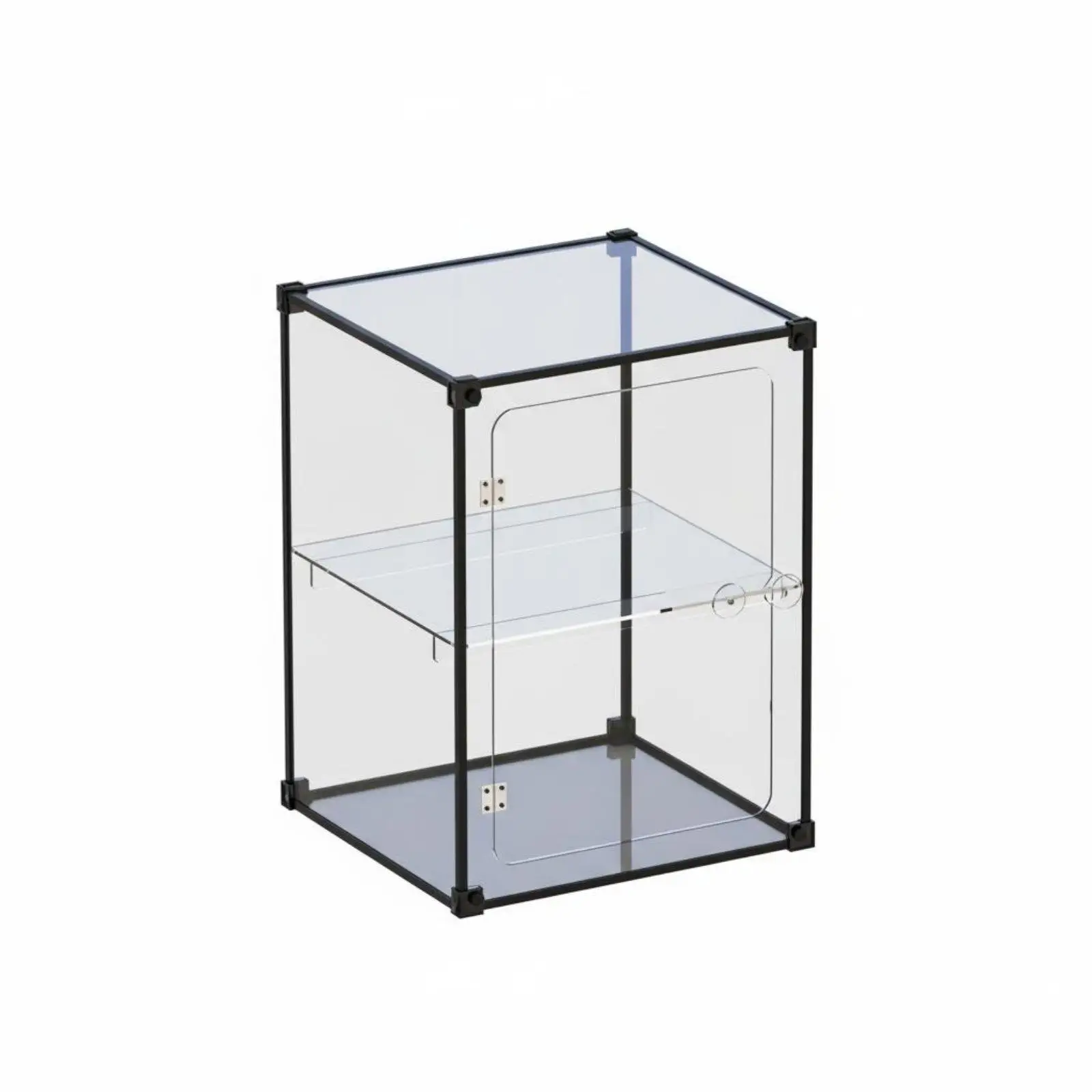 Stackable Acrylic Display Cabinet for Gundam Figures with Clear Panels for Model Kits and Collectible Storage