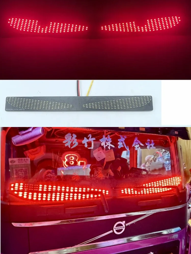 

LED Front Windshield Demon Eye Light for 1/14 Tamiya RC Truck Scania 770S 56379 Mercedes-Benz ACTROS 3363 VOLVO FH16 750 Parts