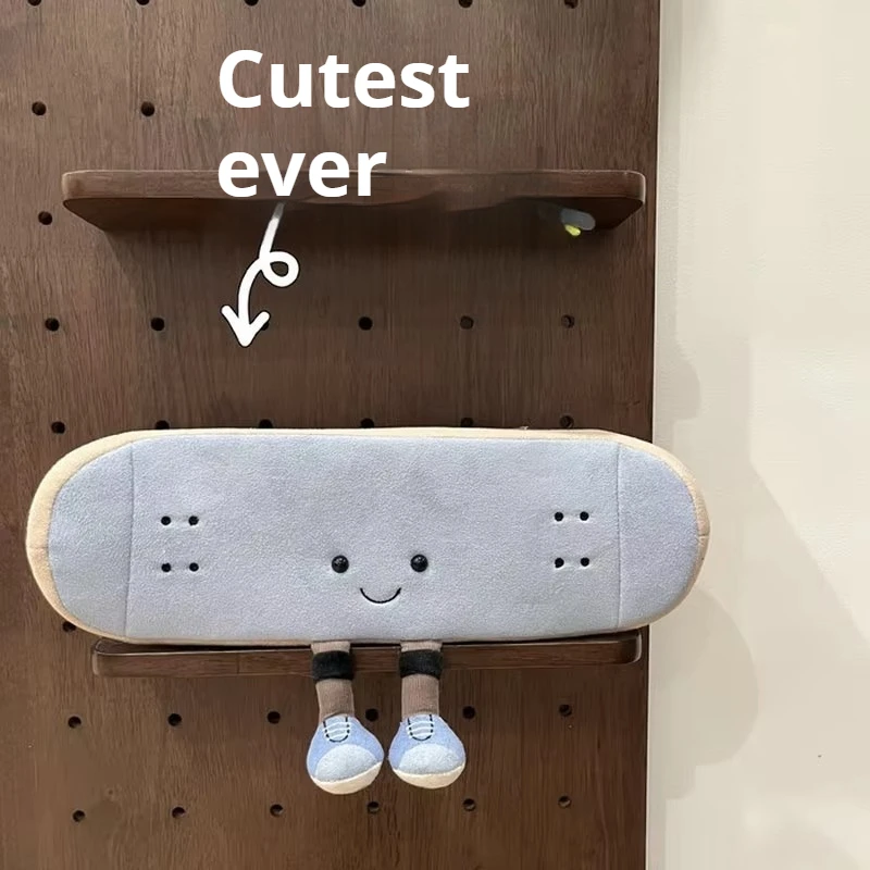 

Cute Skateboard Plush Toy Soft Stuffed Skate Doll Funny Sports Plush Pillow Home Decoration Skate Lovers Adult Friends Gift