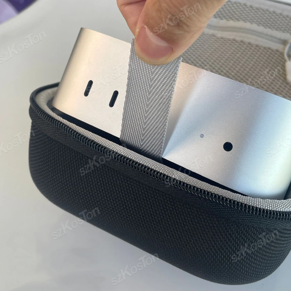 حقيبة حمل EVA متوافقة مع Apple 2024 Mac Mini M4 حقيبة تخزين واقية للسفر لجهاز Mac Mini M4/M4 Pro