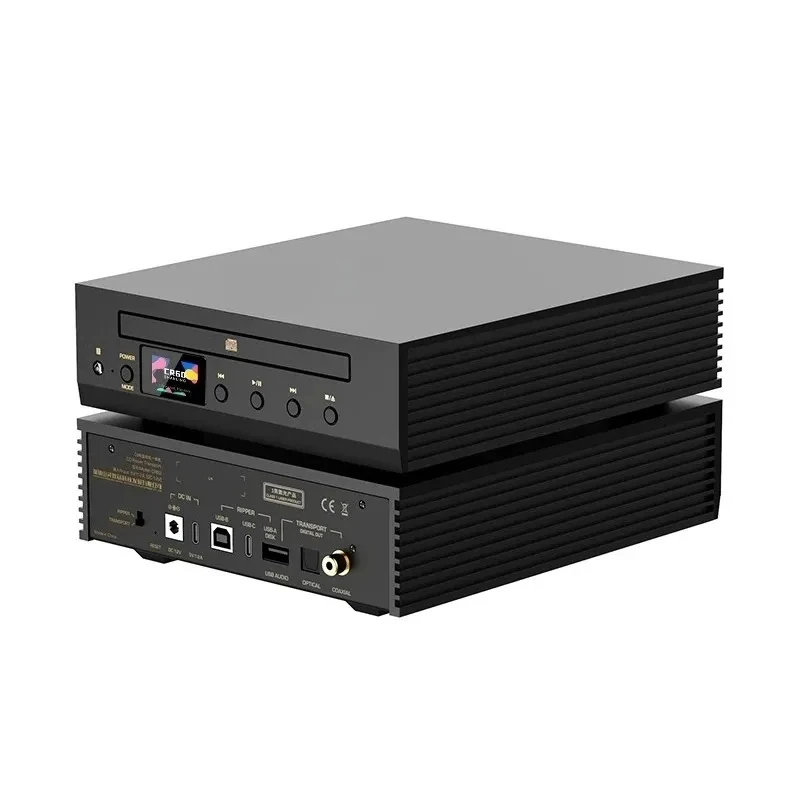 Shanling CR60 Desktop Turntable CD Ripper Optical Fiber Coaxial USB-A Digital Output CD Player