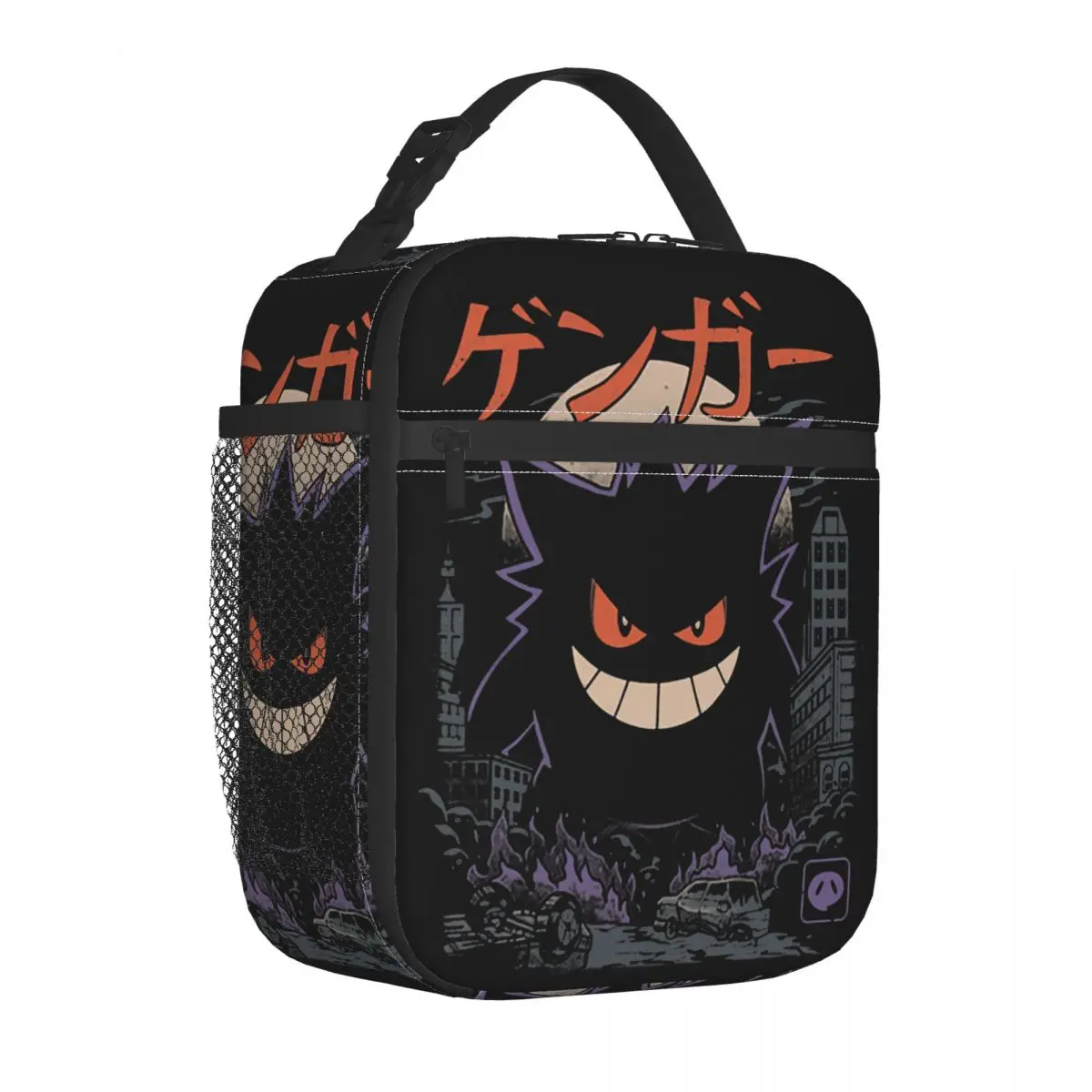 

Gengar Kaiju Japan Style Pocket Monster Insulated Lunch Bags Cooler Bag Meal Container Large Tote Lunch Box Beach Travel