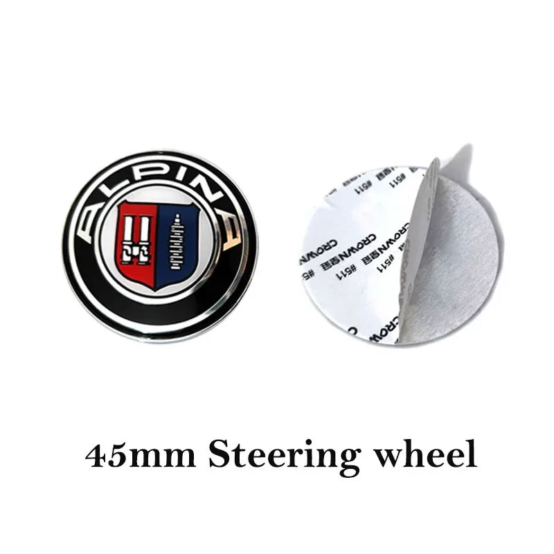 1pcs 82mm 78mm 74mm 68mm 66mm 45mm Front Hood Bonnet Rear Trunk Emblem Badge Logo For ALPINA Car Styling Auto Accessories