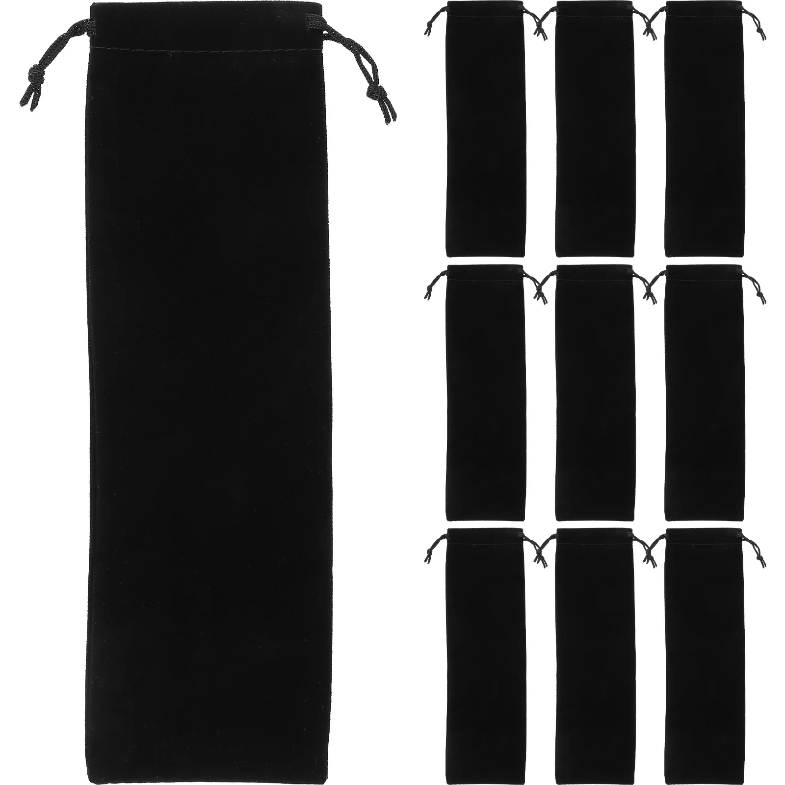 

12Pcs Tableware Packing Bags Drawstring Cutlery Pouches for Takeout Sushi Shop Supplies Portable Utensil Storage Reusable