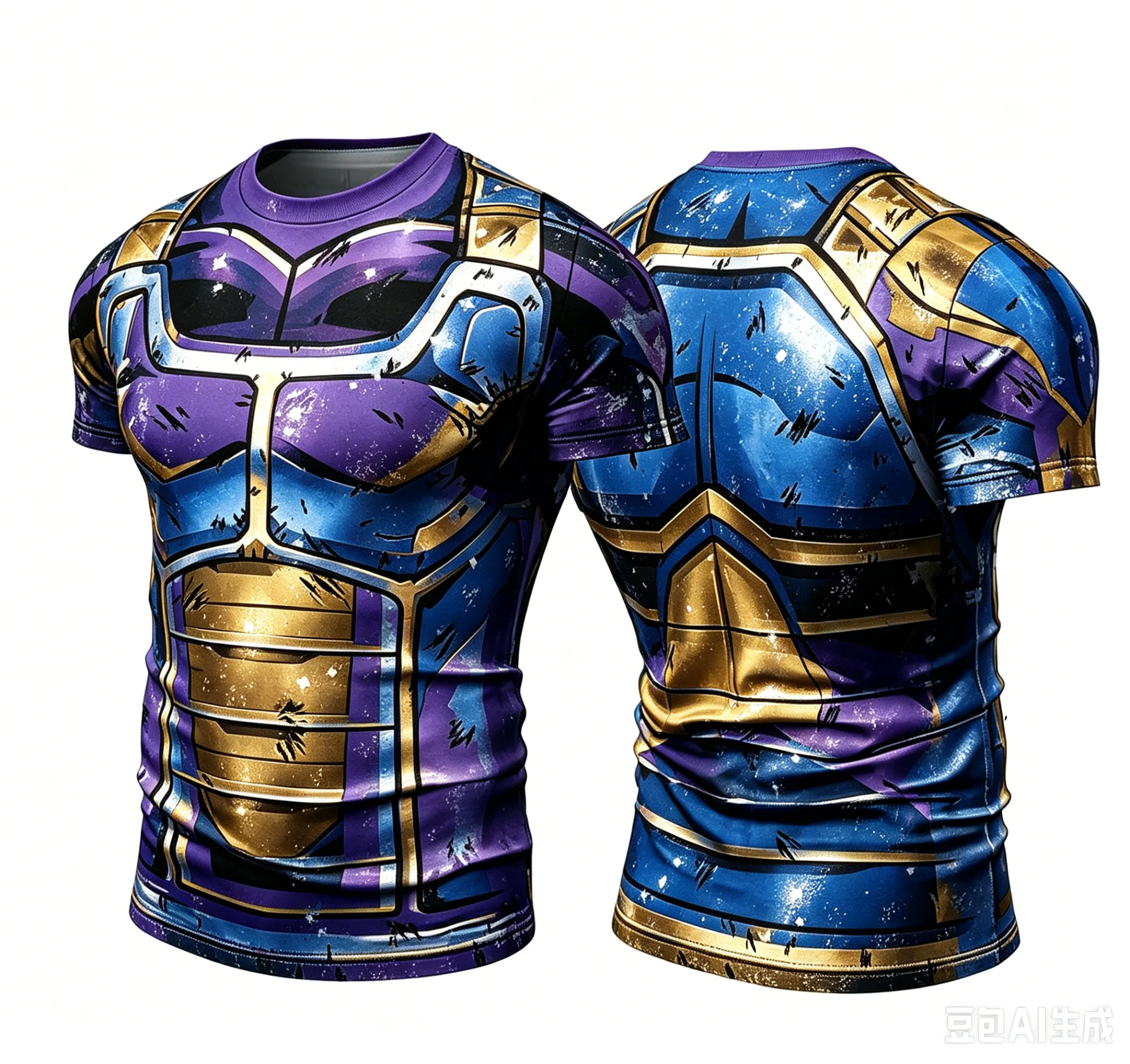 2026 Role-playing Armor Pattern 3D Printed Men's Patterned Shirt T-Shirt