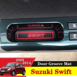 10PCS Car Door Groove Mat Interior Decoration Auto Accessories For Suzuki Swift 2005 2007 2008 2009 2010 2011 2012 2013 2014