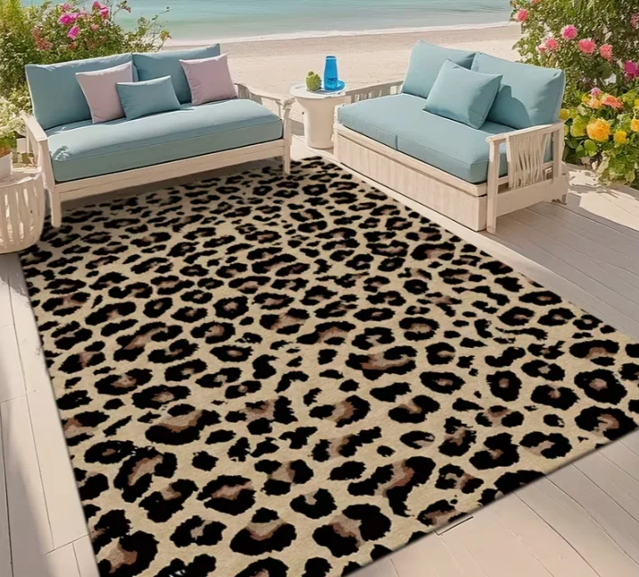 Outdoor Carpet with Printed Patterns Comfy Stylish, Fits All Decor Ideal for Living Rooms Bedrooms, Malls Cafes Mats