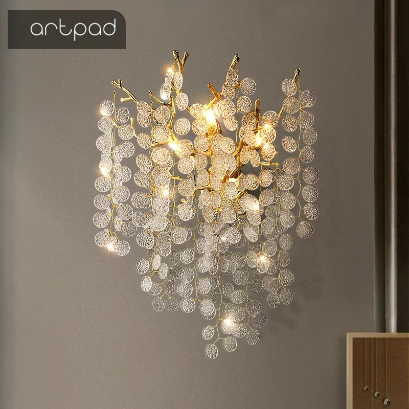 Modern Crystal Wall Lighting Fixtures Living Room BlingBling Decoration Lamp Bedside Table Stair Lighting