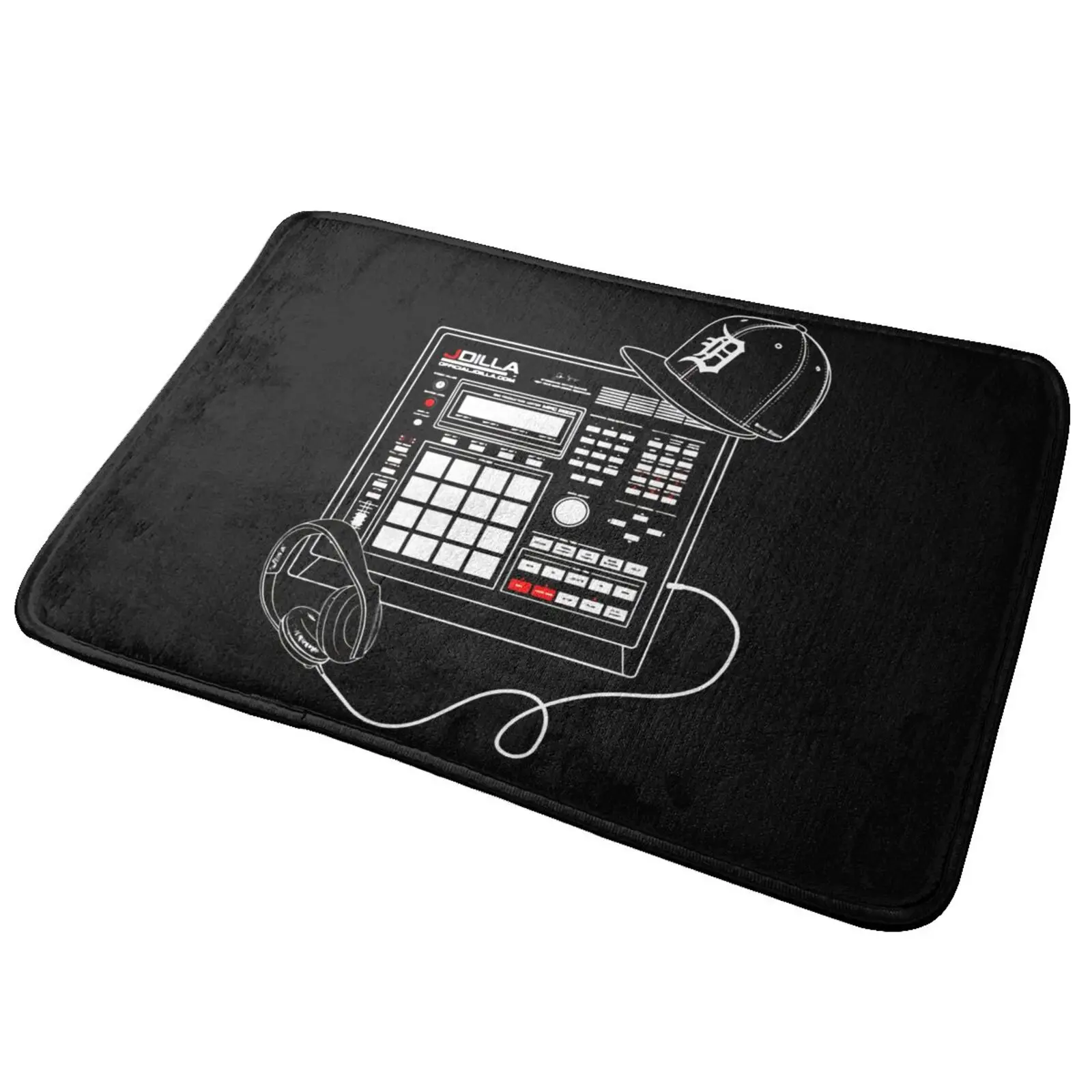 J Dilla Merch Drum Machine Beat Akai Mpc Hip Hop Rap Mat Rug Carpet New Waterproof Kitchen Mat