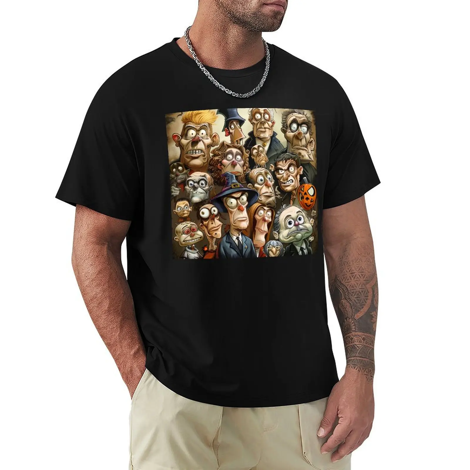 Haunted Howls T-Shirt man t shirts cotton T-Shirt