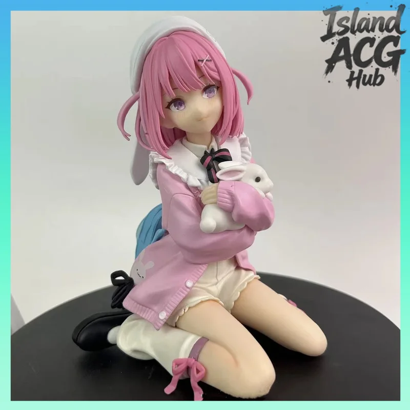 

Новая изысканная аниме-фигурка: Девочка с розовыми волосами в кроличьем стиле, коллекционная настольная декорация, милая модель для коллекционеров аниме