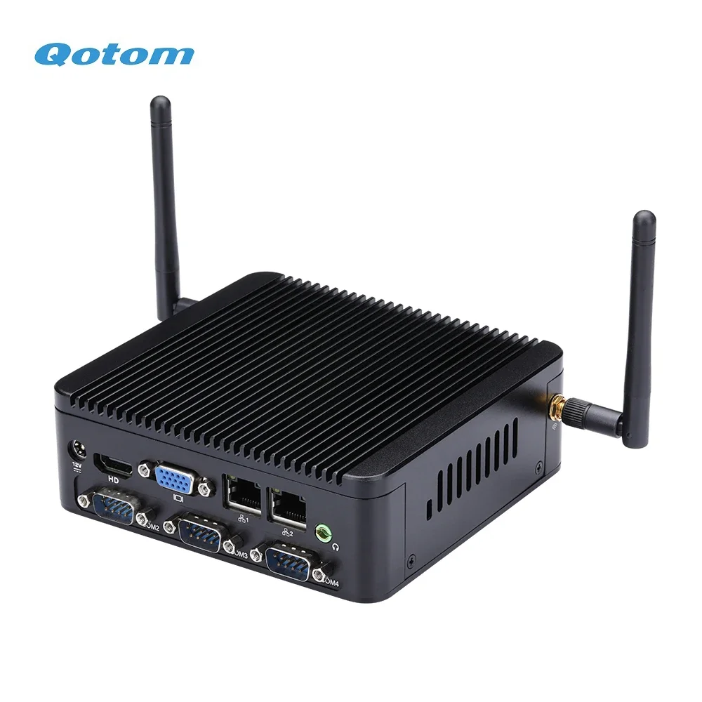 Qotom Cheap Mini Computer Hardware J1900 Processor onboard Quad Core 2.0 GHz For Industrial Use