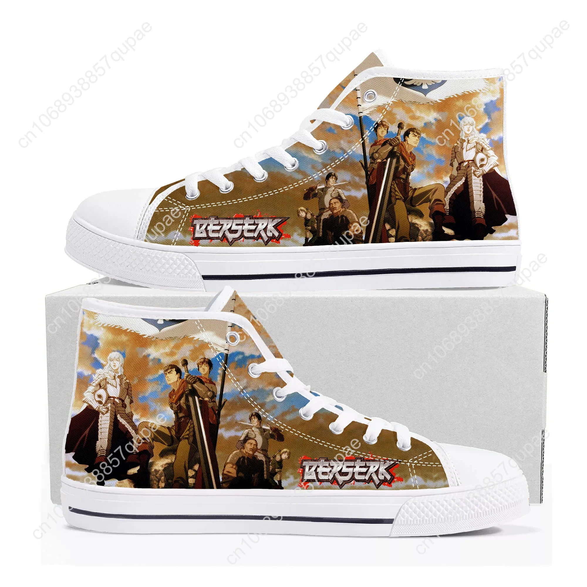 Baki The Grappler Hanma Baki High Top High Quality Sneakers Mens Womens Canvas Sneaker Custom Made Shoes Customize DIY Shoe