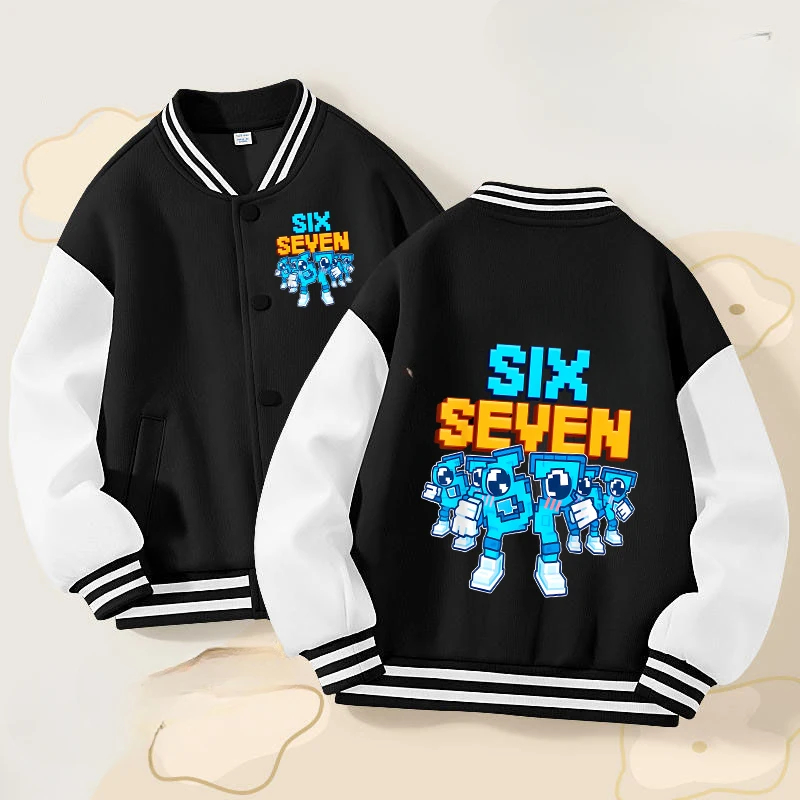 67 Six Seven Boy Baseball Jassen Herenkleding Cartoon Steal A Brainrot Herfst Winterjas Top Volwassen Trendy Cool Kleding Cadeau