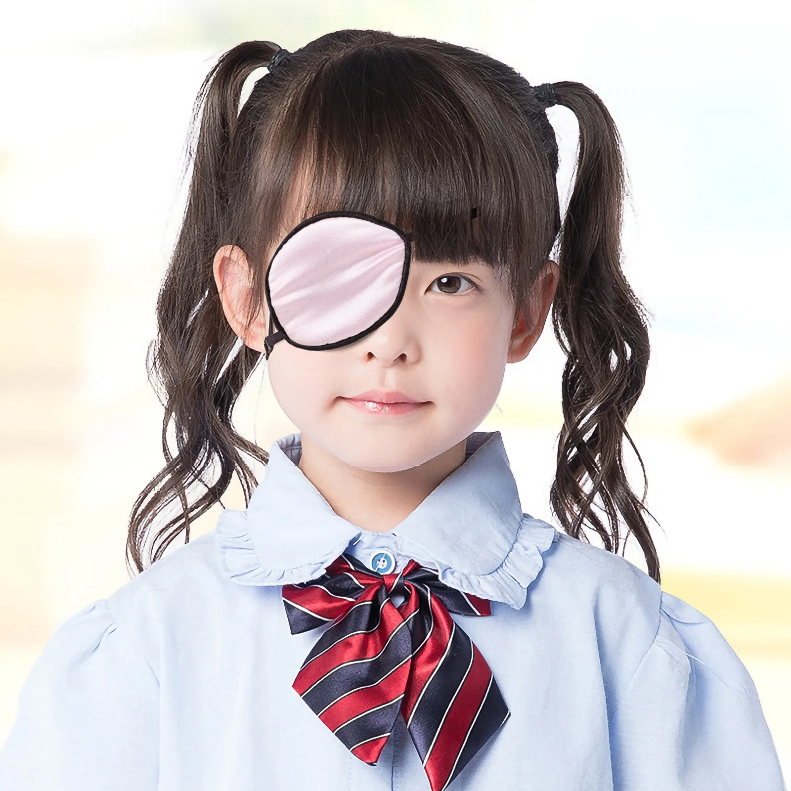 

2pcs Silk Eye Mask For Amblyopia Strabismus Correction Adjustable Single Eye Patch Adults Reusable Comfortable