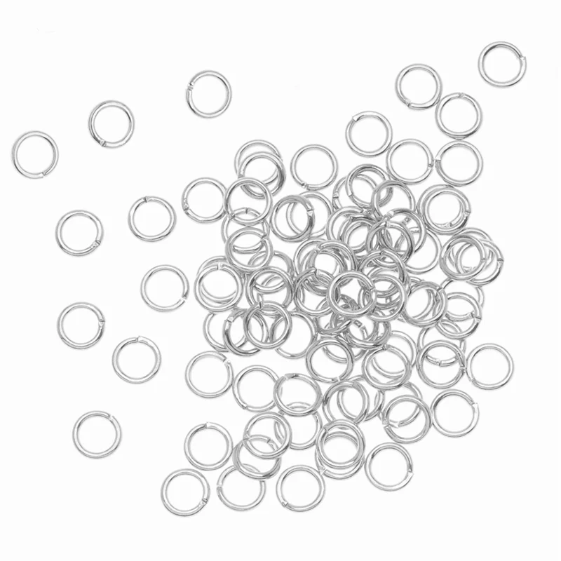 

(New)-2000-Piece Open Jump Rings For Jewelry Making, 4Mm, Silver