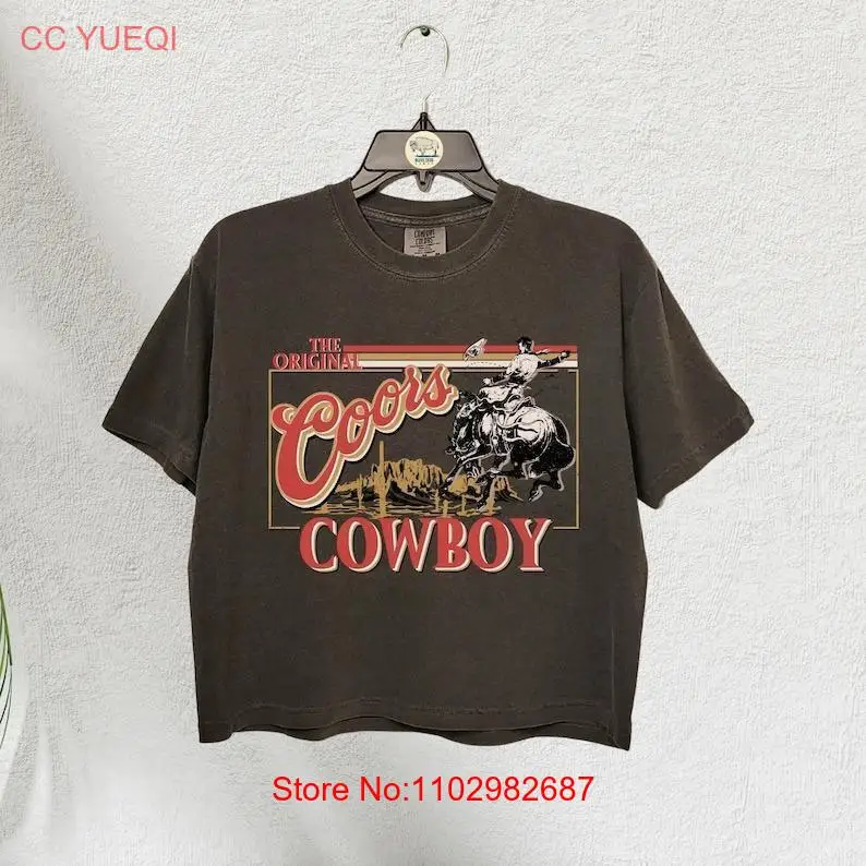 Ретро винтажный ковбойский кроп-топ Дикий Запад, футболка Rodeo, винтажная сельская музыка Sh