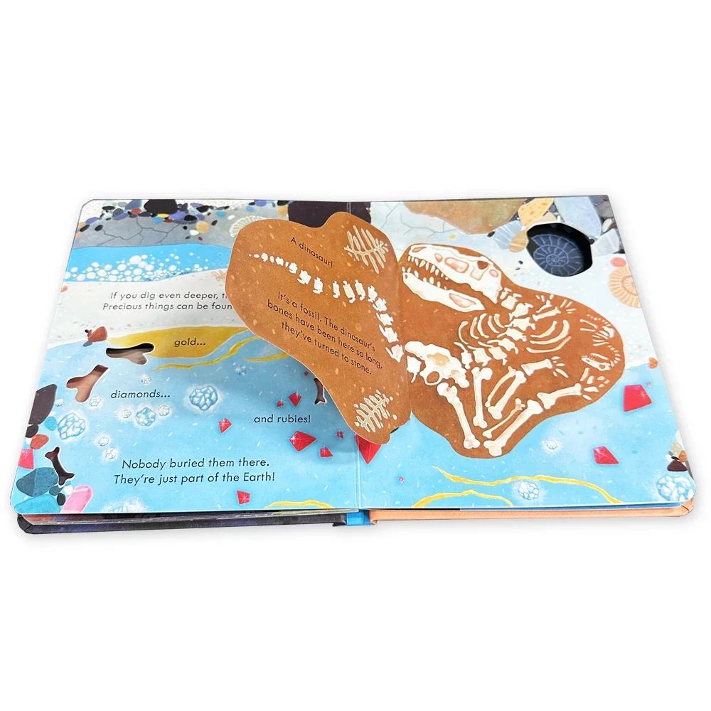 Usborne Peep Inside تحت الأرض كتاب صور للأطفال طفل ثلاثية الأبعاد رفرف التفاعل بين الوالدين والطفل الكتب التعليمية الإنجليزية #3