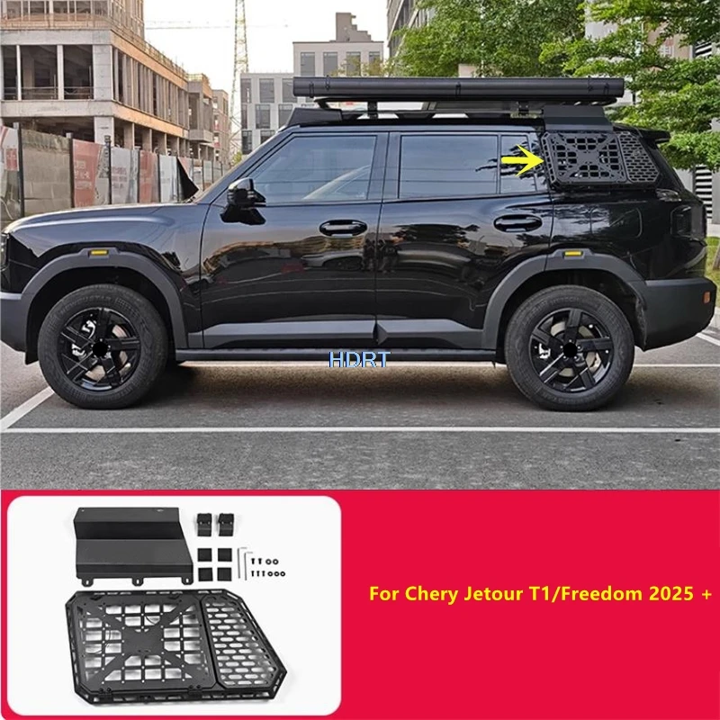 

Car Styling Side Window Mecha Expansion Hanging Net Rear Trunk Storage Rack Cover Accessories For Chery Jetour T1/Freedom 2025 +