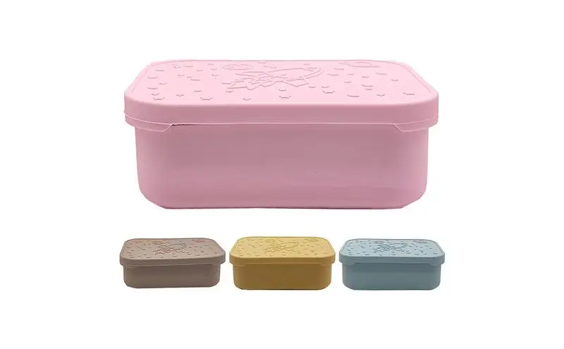 Stainless Steel Lunch Box portable food sealed box reuseable leakproof food storage containers divided lunch box for kids