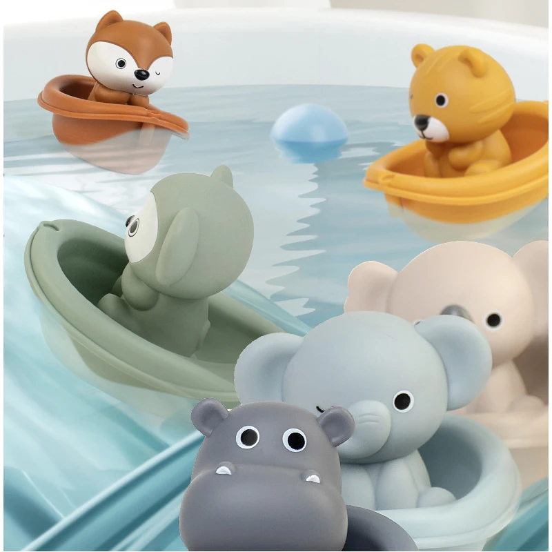 Juego de aro de baloncesto para baño de animales para bebé, juguetes flotantes para bañera de bebé con bolas, organizador de red, juego para regalo para niños