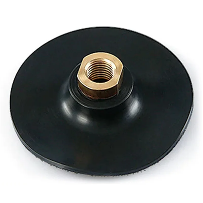 A40T 2X Supporto in gomma per lucidatura Supporto per disco abrasivo per smerigliatrice angolare M14 Tampone di supporto per molatura autoadesiva 3 pollici