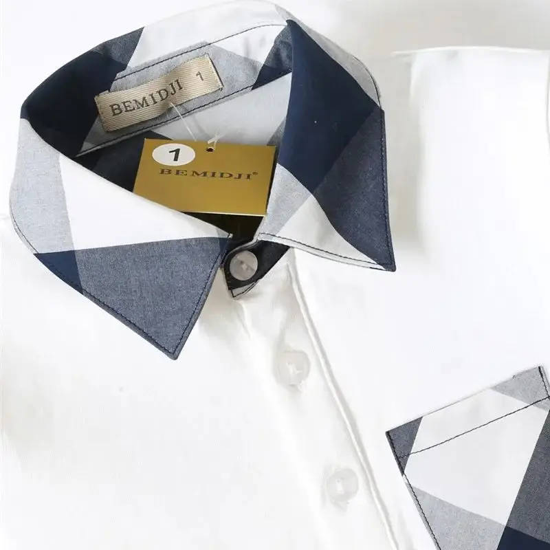 

Autumn New Baby's T-shirts For Boys New Long Sleeve Kids T-shirts Cartoon striped pocket Tops Tees Casual Blouse Spring