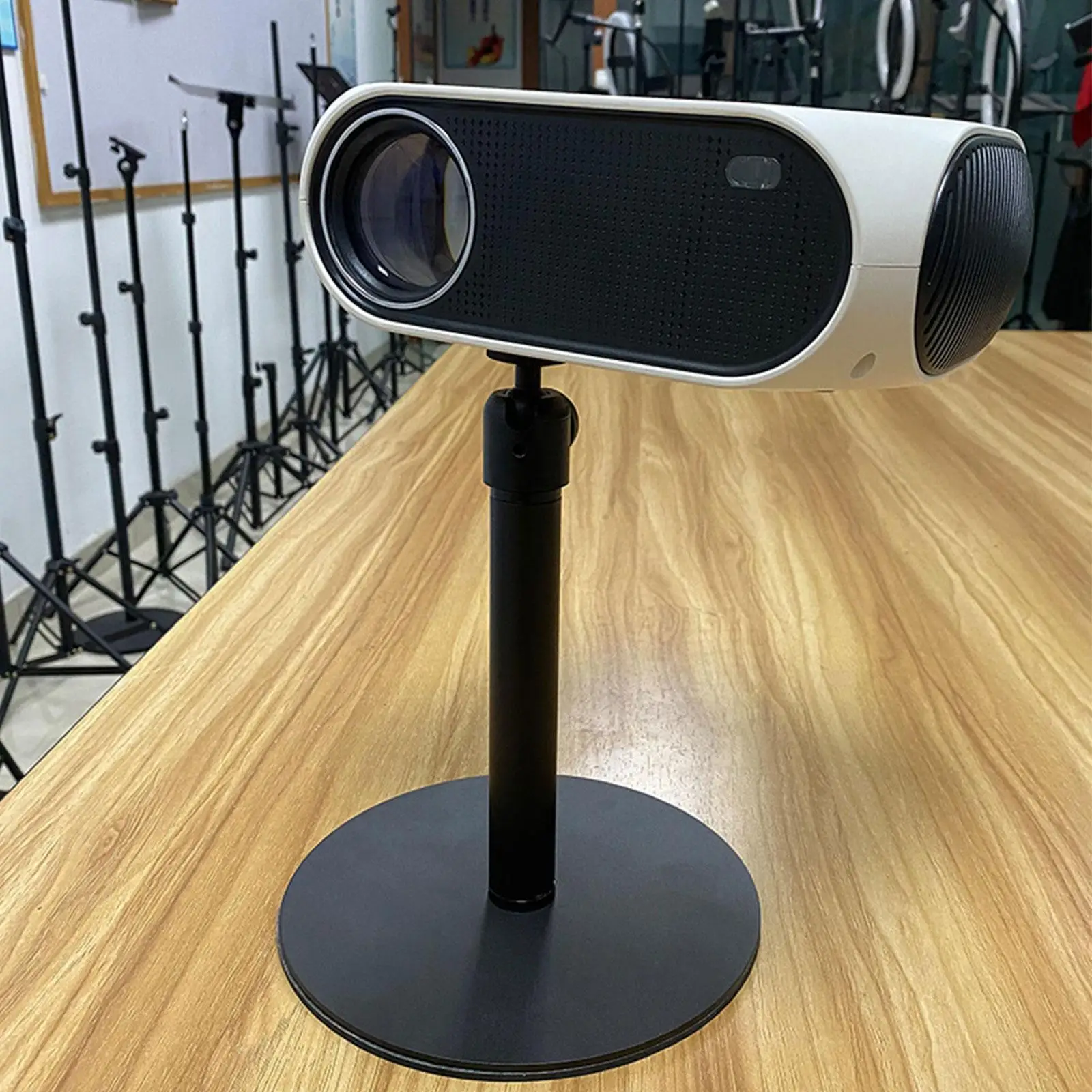 

Desktop Projector Stand Accessory Easy to Install Practical Support Base for Indoor Outdoor Home Stage Studio Bedside Table