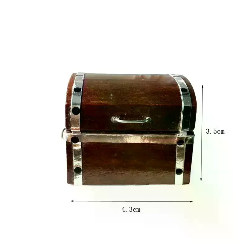 Retro 1:12 Poppenhuis Speelgoed Simulatie Te Openen Schatkist Opbergdoos Miniatuur Meubels Model Speelhuis Speelgoed Decor Kid Geschenken