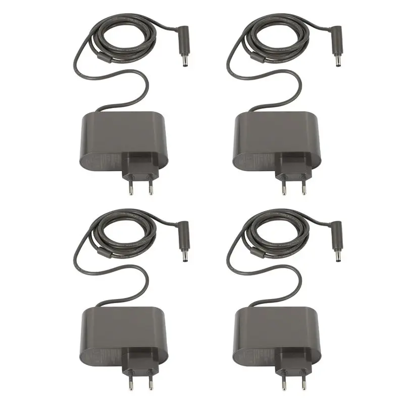 BAAJ-4 Pcs EU Plug Charging Adapter For Dyson V6 V7 V8 DC59 Vacuum Cleaner Power Adapter Replacements