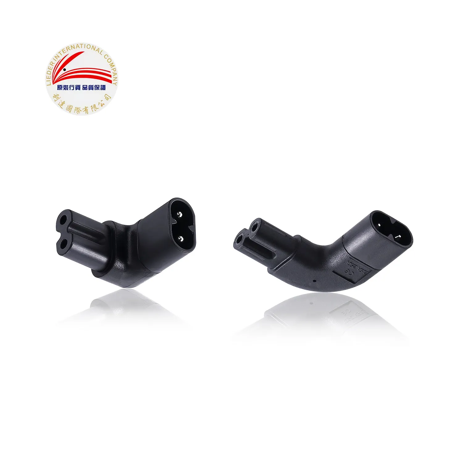 American plug adapter, figure-eight C7 male to female, up-down-left-right direction, high-fidelity audio power adapter plug