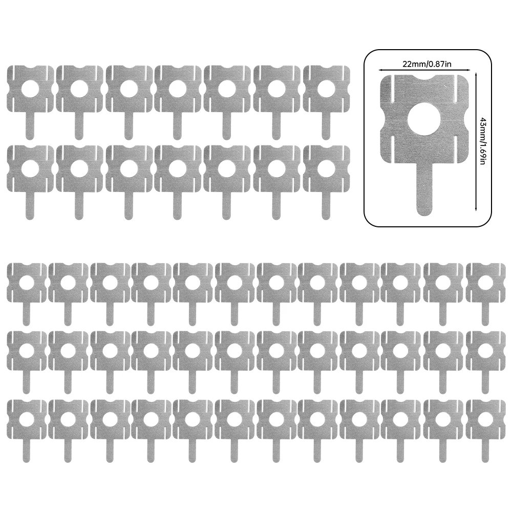 

50PCS 4S 18650 Lithium Battery Pack Replace Spot Welding Nickel Sheet U-Shaped For Computer Battery Welding Tool Accessories