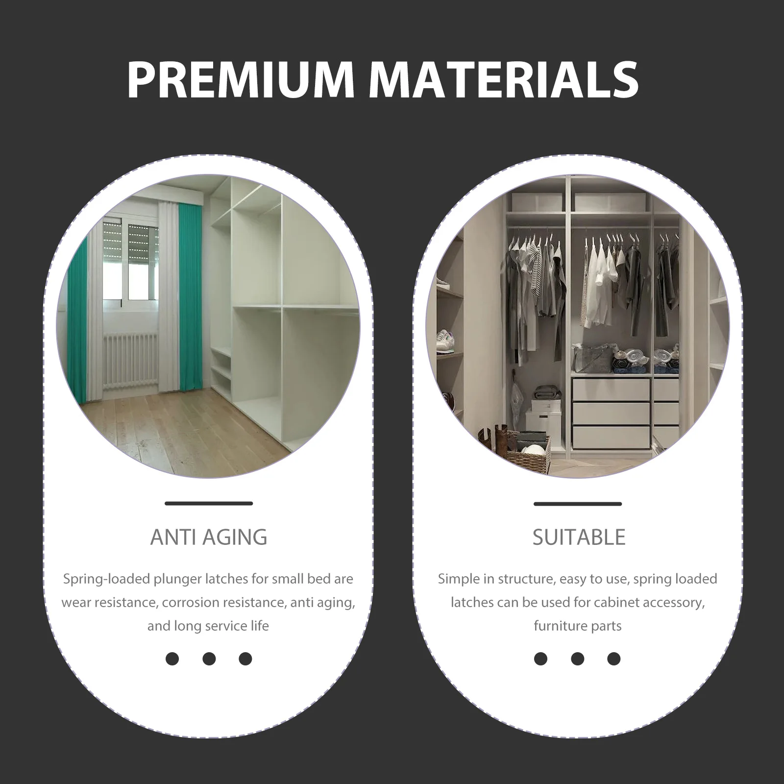 

4pcs Spring Loaded Plunger Latches Metal Bed Fastening Fixings Durable Corrosion Resistant Latch For Crib Replacement