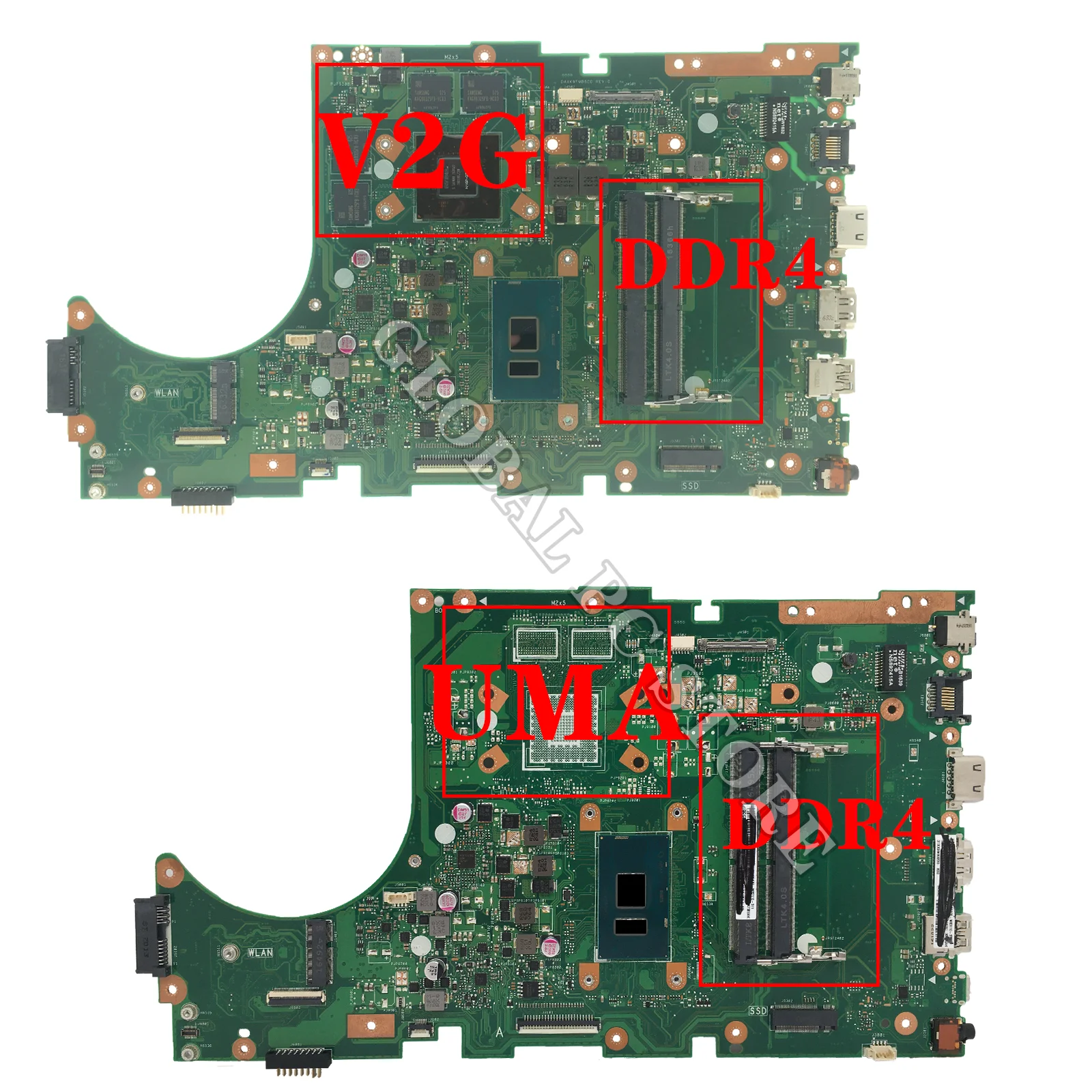 Laptop Motherboard A756U For ASUS X756UQ X756UR X756UAK X756U X756UV X756UJ X756UA X756UQK X756UX Mainboard I3 I5 I7 UMA/PM/V2G