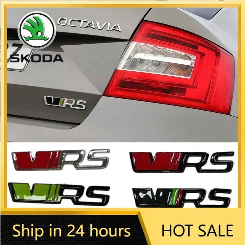 

2026 Hot For SKODA Car Decals Rear Trunk Emblem Sticker for Skoda VRS Logo Karoq 2 A7 Tour Kodiaq RS Superb Octavia Yeti Fabia 1