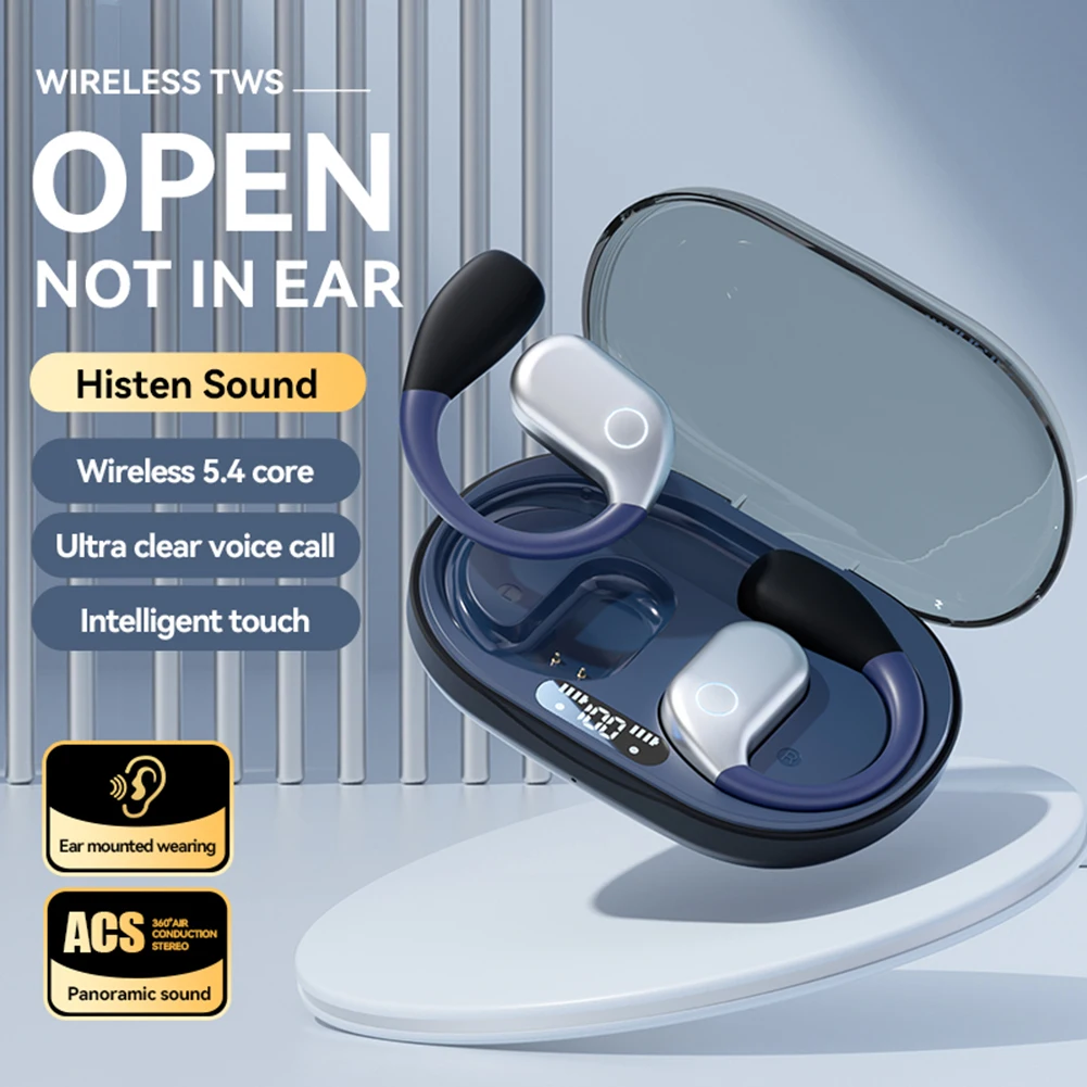 Wireless Translation Earbuds Bluetooth 5.4 144 Languages Two-Way Language Translation Earphones Smart Voice Translator