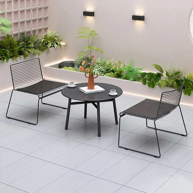 

Nordic Balcony Garden Furniture Sets Leisure Chair Homestay Table Garden Furniture Sets Outdoor Design Conjunto Home Furniture