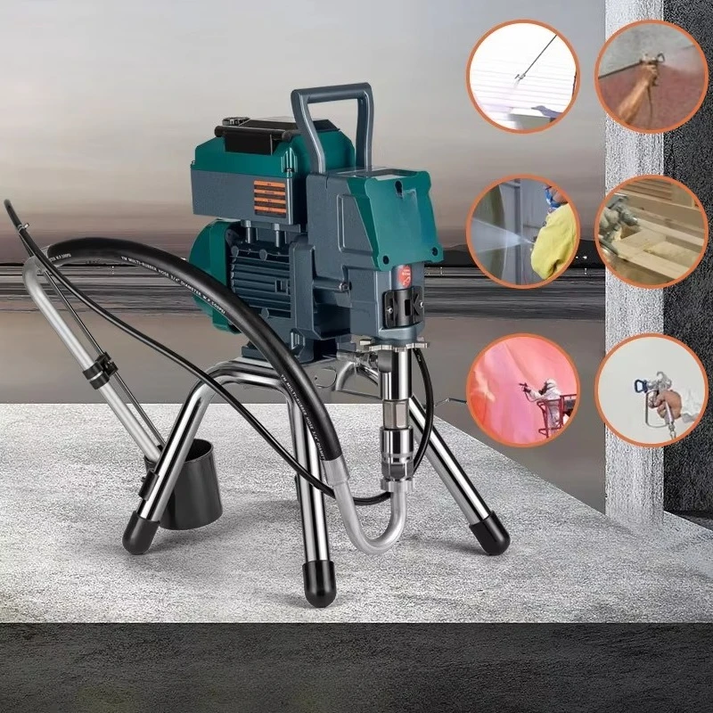 Professional 220V High-Pressure Electric Airless Paint Sprayer Fully Automatic Multifunctional Airless Painting Machine for DIY