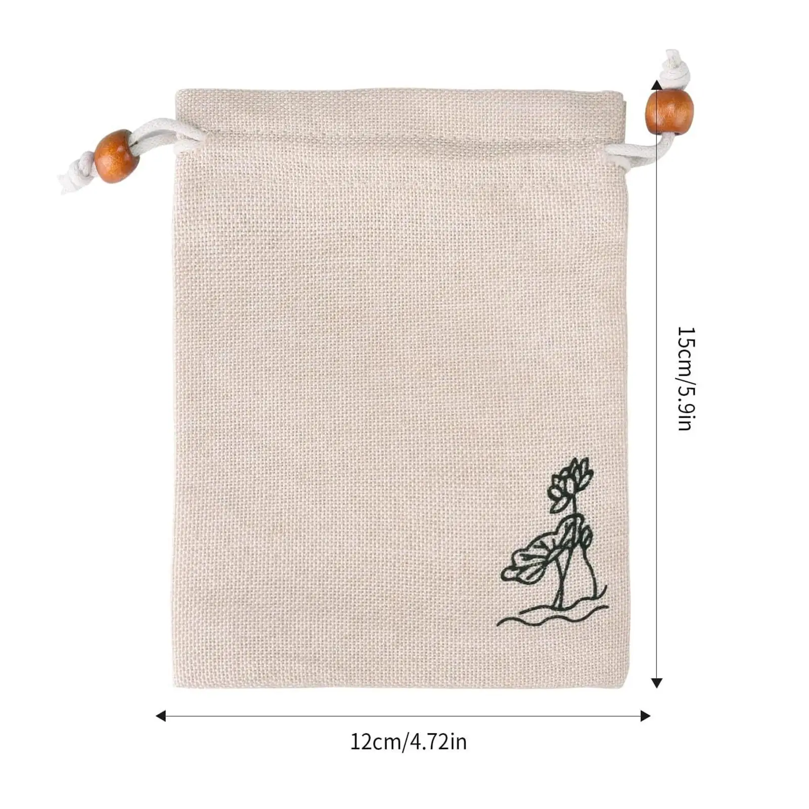 Reusable Cotton Storage Bags Muslin Drawstring Sachet Pouch Fine Linen Gift Bags Packaging Bag for Tea and Party Favors