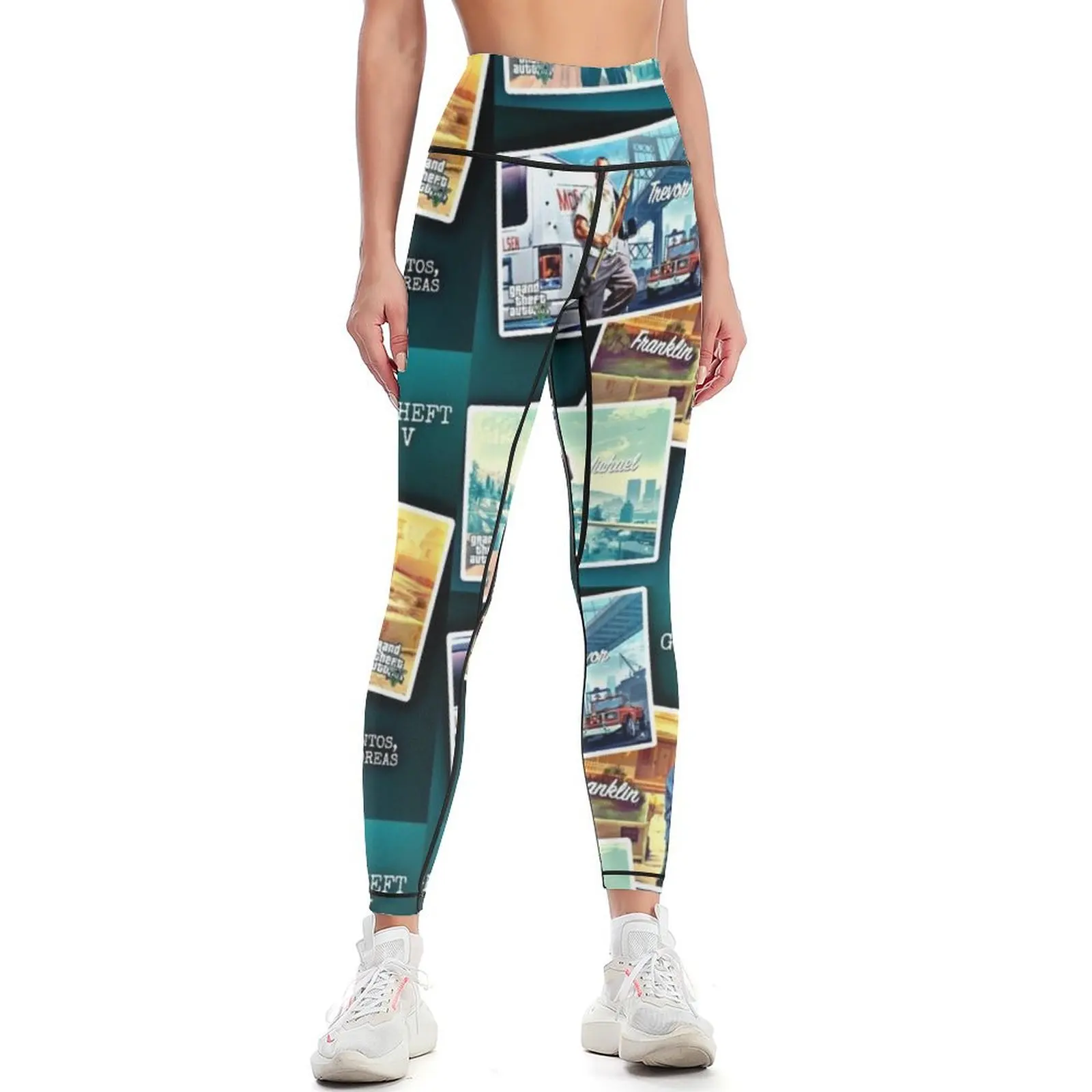 GTA V Story Characters Collection Leggings gym pants Sports pants for Womens Leggings