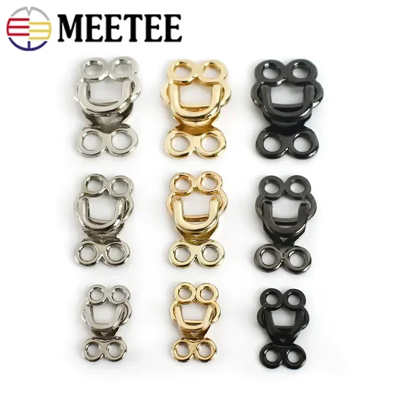 20Sets 18-27mm Metal Invisible Garment Hook Jeans Pants Skirts Adjust Clasp Decoration Buttons DIY Sewing Crafts Accessories