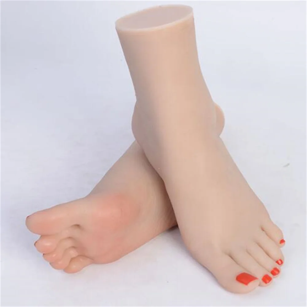 Female Foot Silica Gel Mannequin, Manicure, Jewelry Display, Artificial Props, Joints Can Positioned Medical Science, E122, New