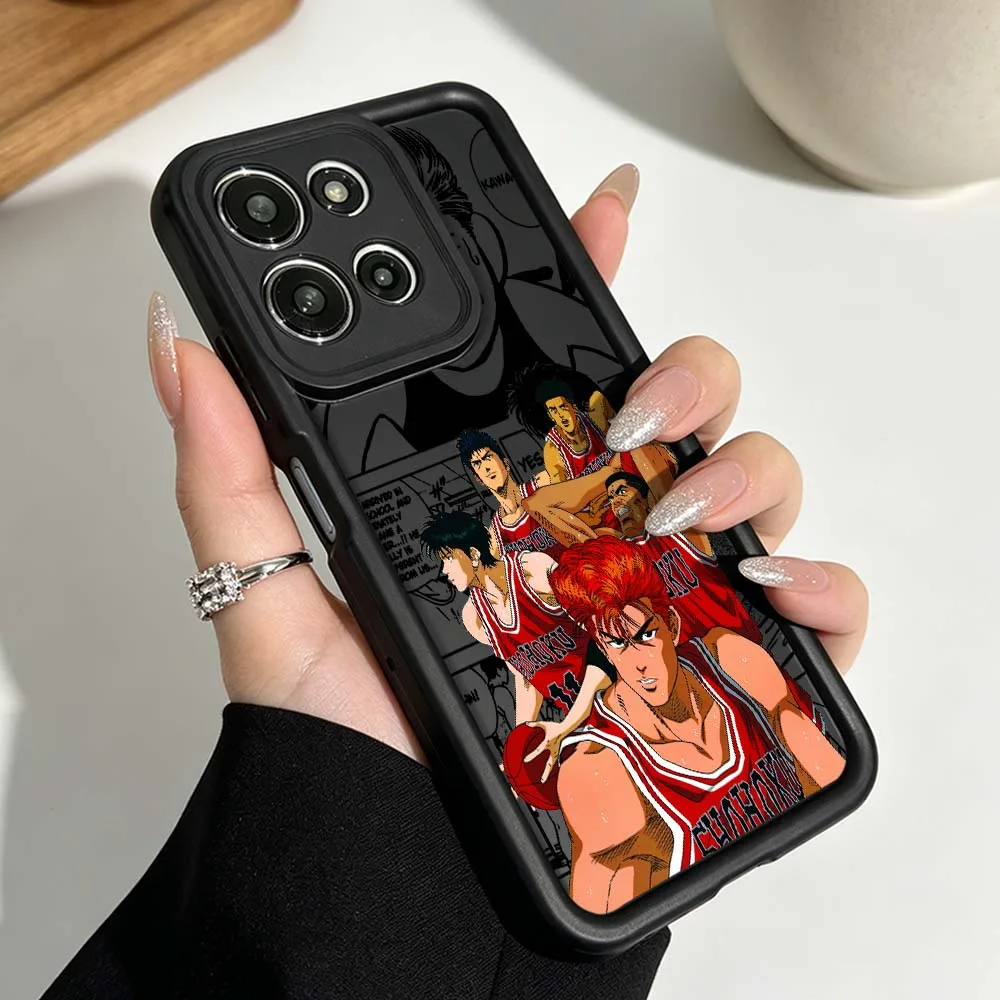 S-Slam Dunk Animation Phone Case For Motorola Moto G86 G85 G75 G56 G06 Edge 70 60 50 Fusion Eye Ladder Silicone Cover view 3