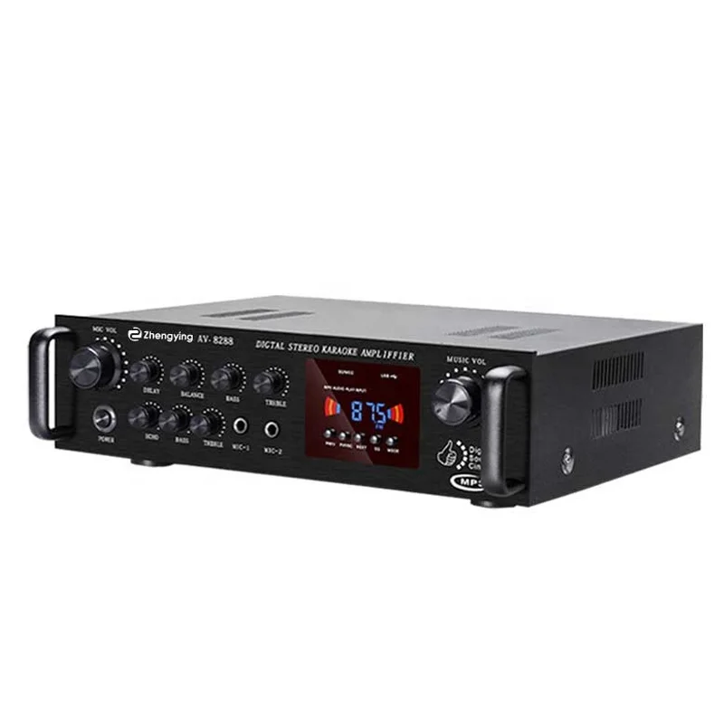 Professional 2-Channel Home Audio Amplifier Stereo Receiver with BT Impressive Power Stereo System