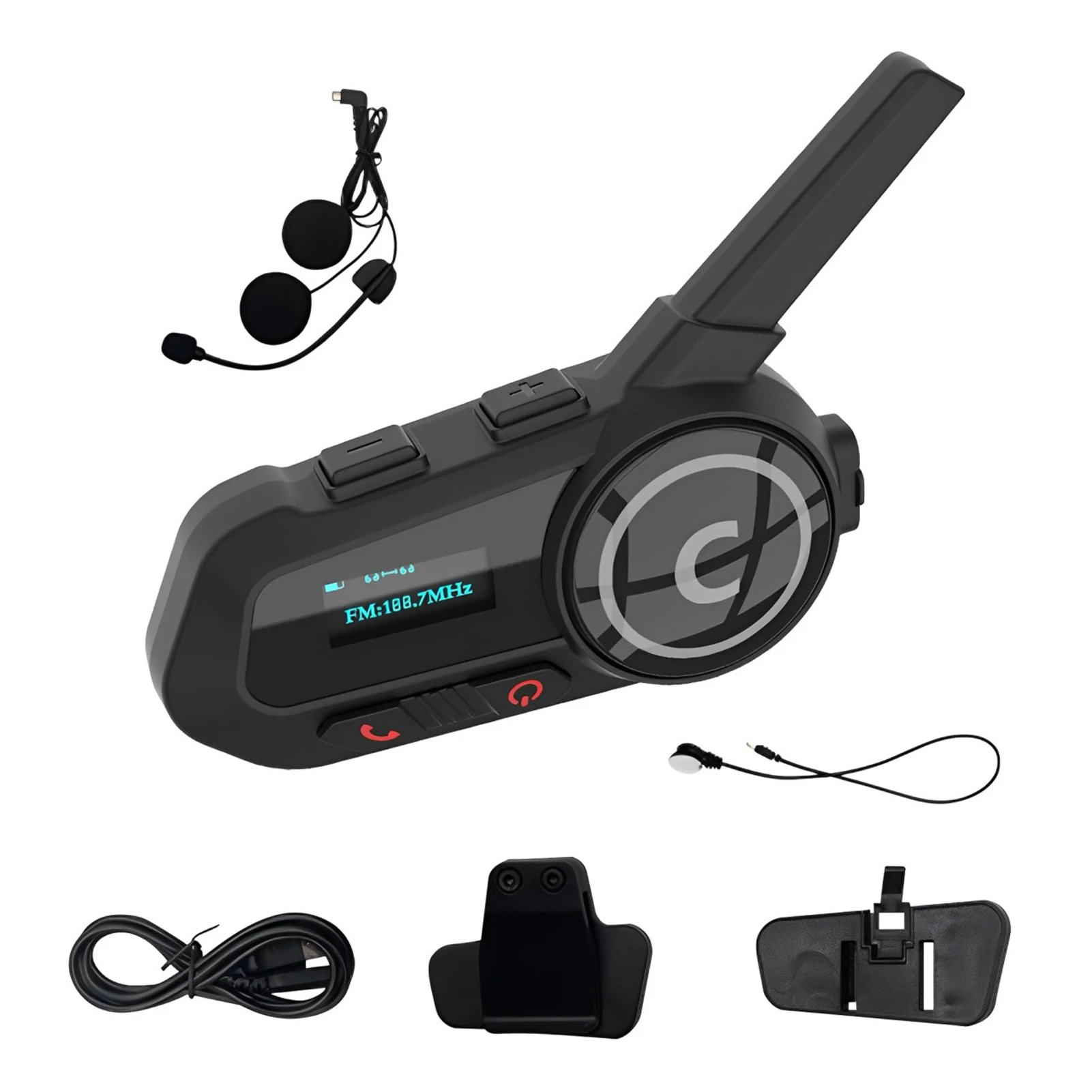 Motorcycle Bluetooth Headset 5.1BT Hel-met Headphones Motorcycle -lmet Headphones Easy To Durable