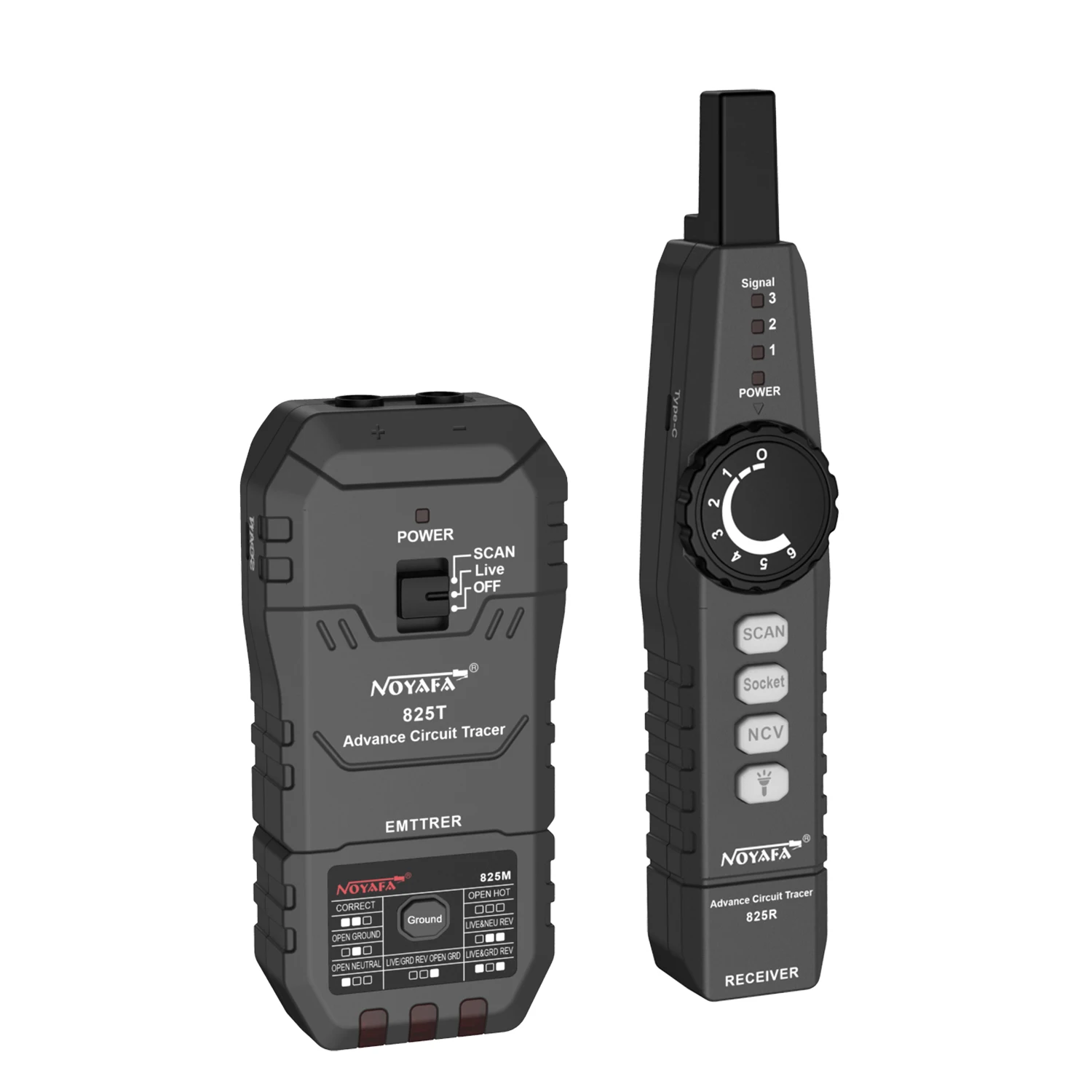 2025 hot sale NOYAFA  NF-825TMR AC Wire tracker Network Cable Detector Air Circuit Breaker Finder Socket Tester with NCV Functio
